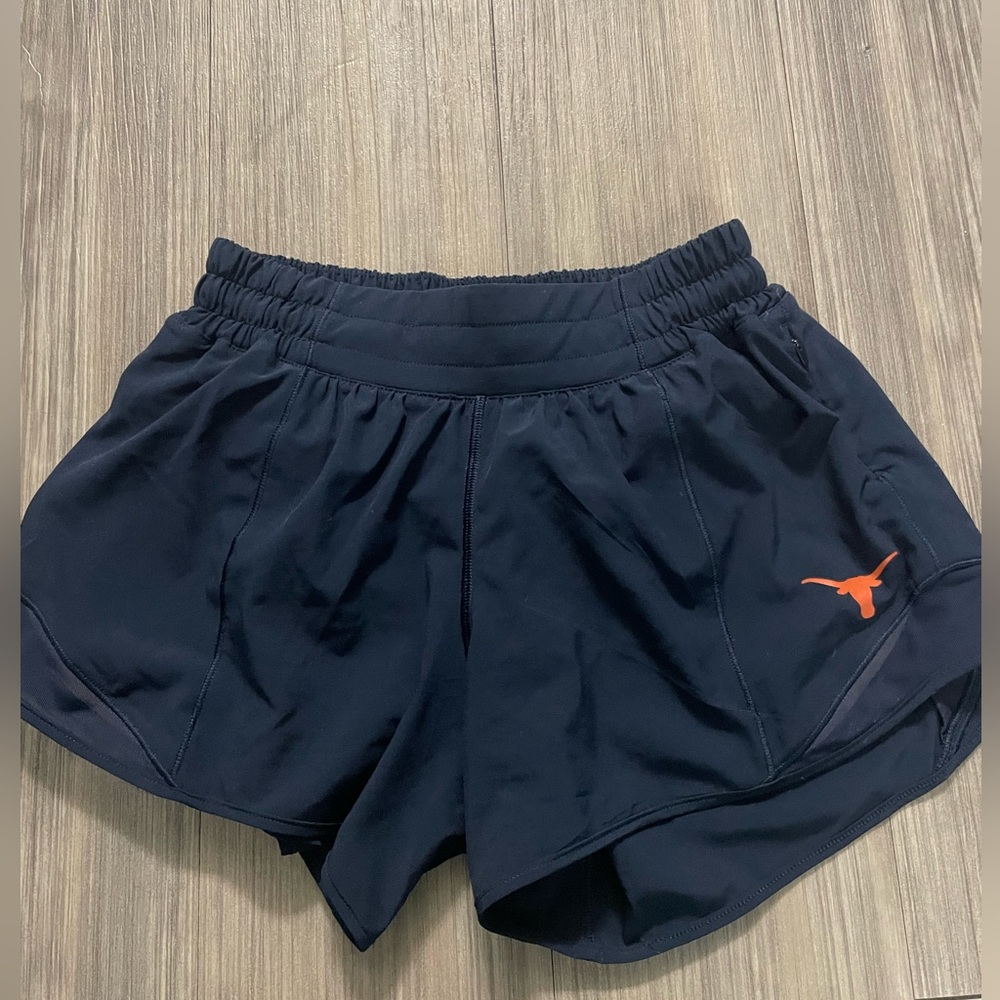 Texas longhorns custom lululemon shorts